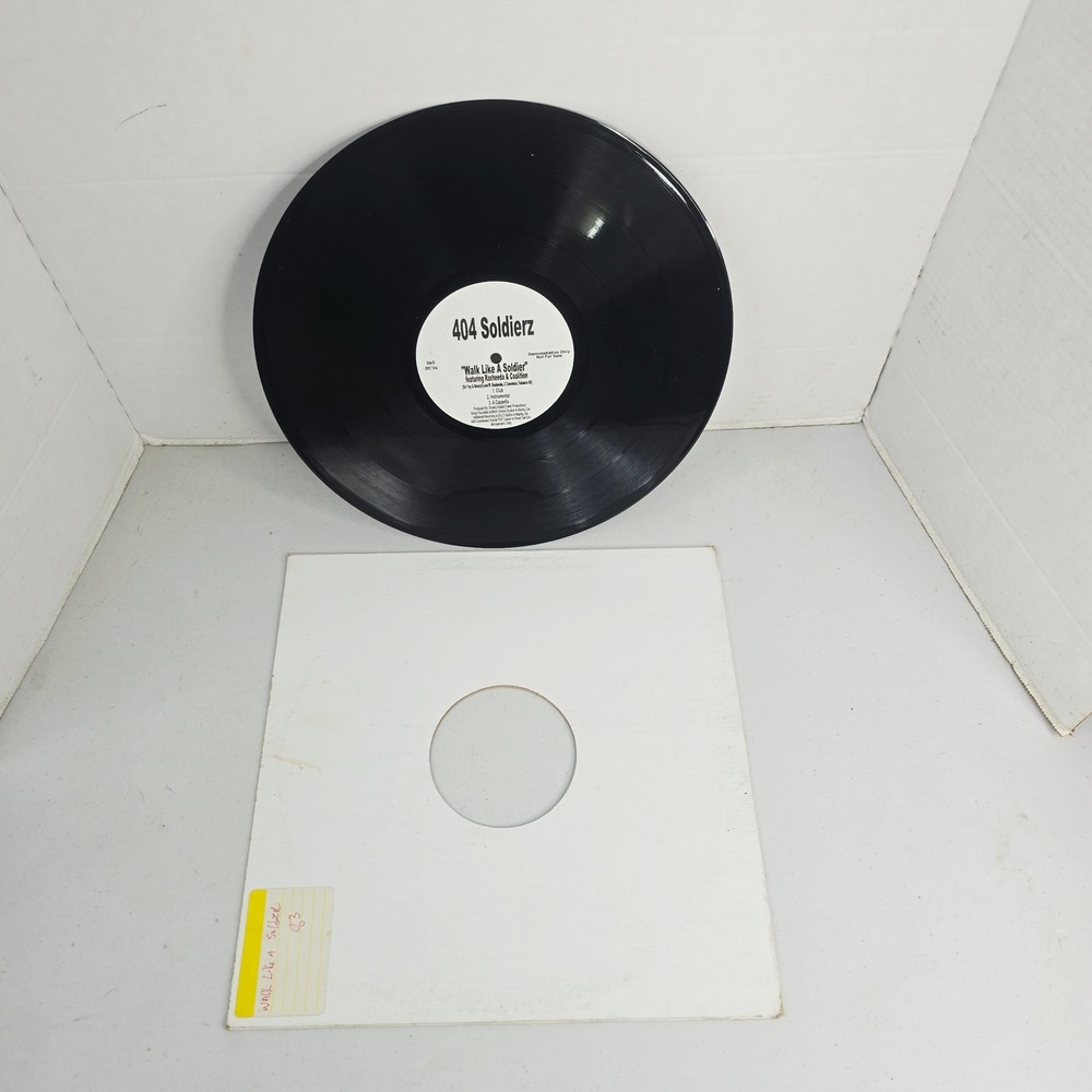 404 Soldierz Walk Like A Soldier 12" Vinyl Single Promo Black Hip Hop Rasheeda